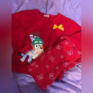 5t girls Bluey outfit